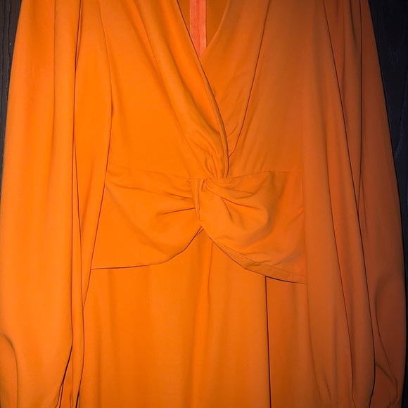 Long orange maxi dress - Picture 2 of 6